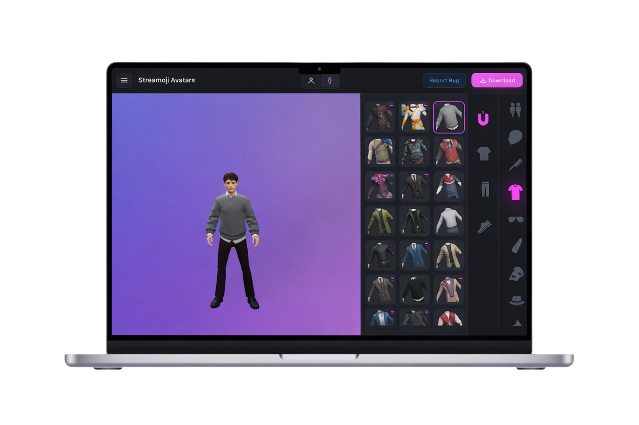 Streamoji Products Interface